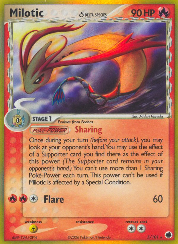 Milotic (5/101) (Especie Delta) [EX: Dragon Frontiers] 