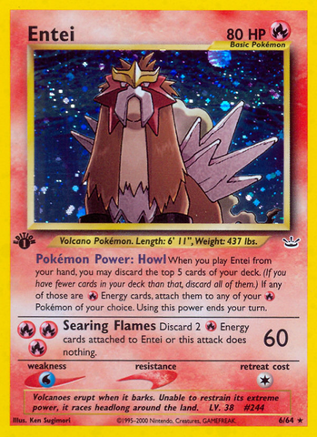 Entei (6/64) [Neo Revelación 1.ª edición] 