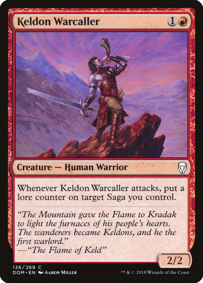 Keldon Llamador de Guerra [Dominaria] 