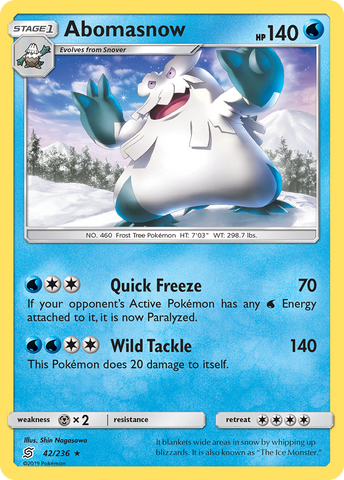 Abomasnow (42/236) [Sol y Luna: Mentes unificadas] 