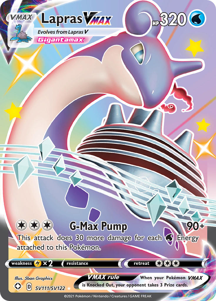 Lapras VMAX (SV111/SV122) [Espada y escudo: Destinos brillantes] 