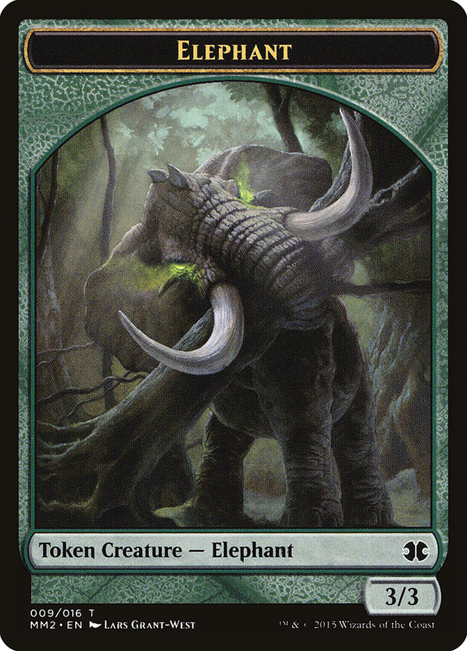 Ficha de elefante [Fichas de Modern Masters 2015] 