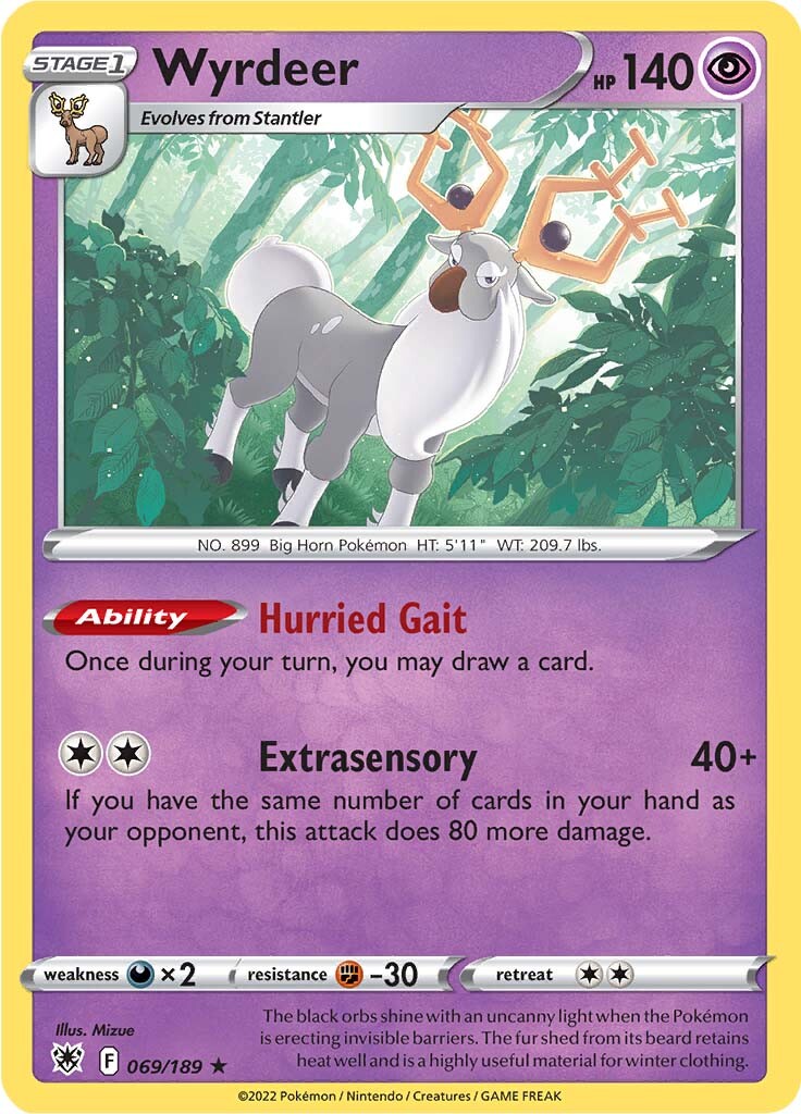 Wyrdeer (069/189) [Espada y escudo: Resplandor astral] 