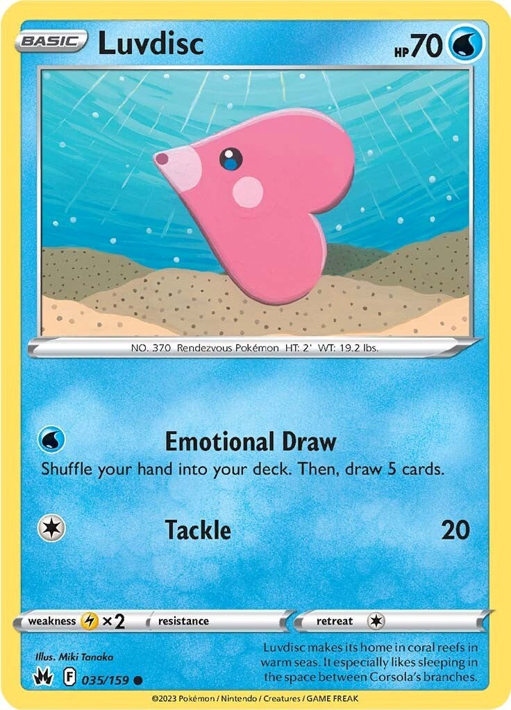 Luvdisc (035/159) [Espada y escudo: Crown Zenith] 