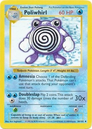 Poliwhirl (38/102) [Conjunto básico Shadowless Unlimited] 