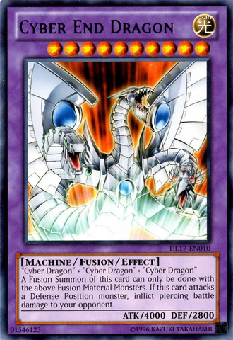 Dragón Cyber ​​End (Púrpura) [DL17-EN010] Raro 