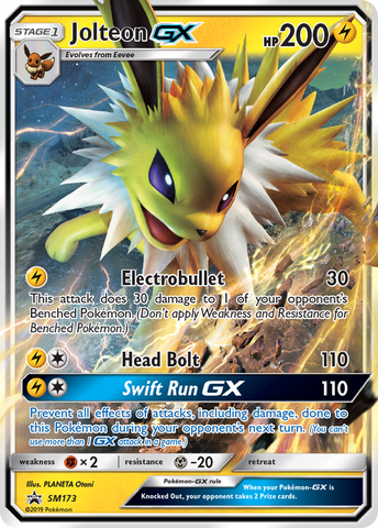 Jolteon GX (SM173) [Sol y Luna: Promociones de Black Star] 