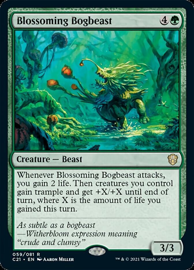 Bogbeast floreciente [Commander 2021] 