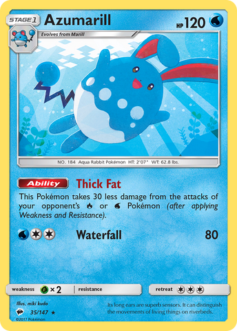 Azumarill (35/147) [Sol y Luna: Sombras ardientes] 
