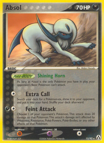 Absol (15/92) [EX: Creador de leyendas] 