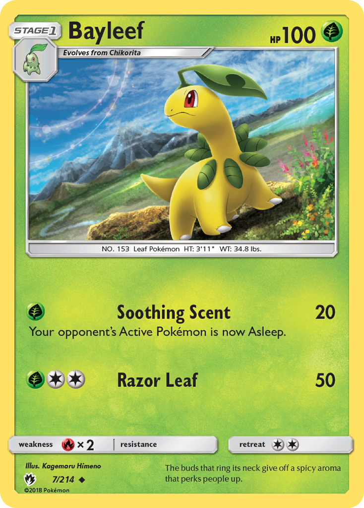 Bayleef (7/214) [Sol y Luna: Trueno perdido] 