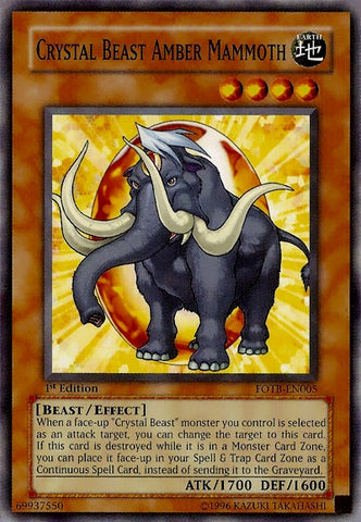 Bestia de Cristal Mamut Ámbar [FOTB-EN005] Común 