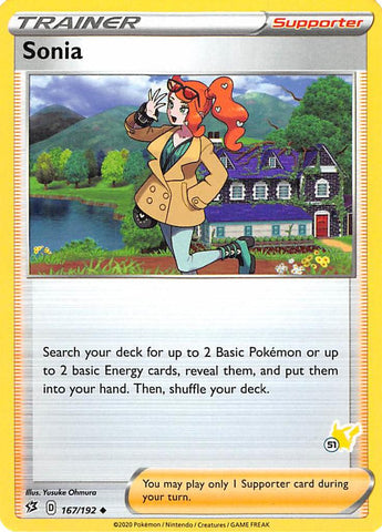 Sonia (167/192) (Sello de Pikachu n.° 51) [Battle Academy 2022] 