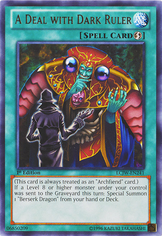 Un trato con Dark Ruler [LCJW-EN241] Raro 