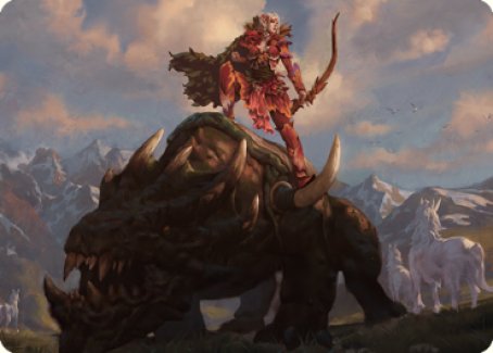Tarjeta de arte Outrider de Meria [Serie de arte Dominaria United] 