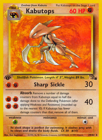 Kabutops (24/62) [Fossil 1.ª edición] 