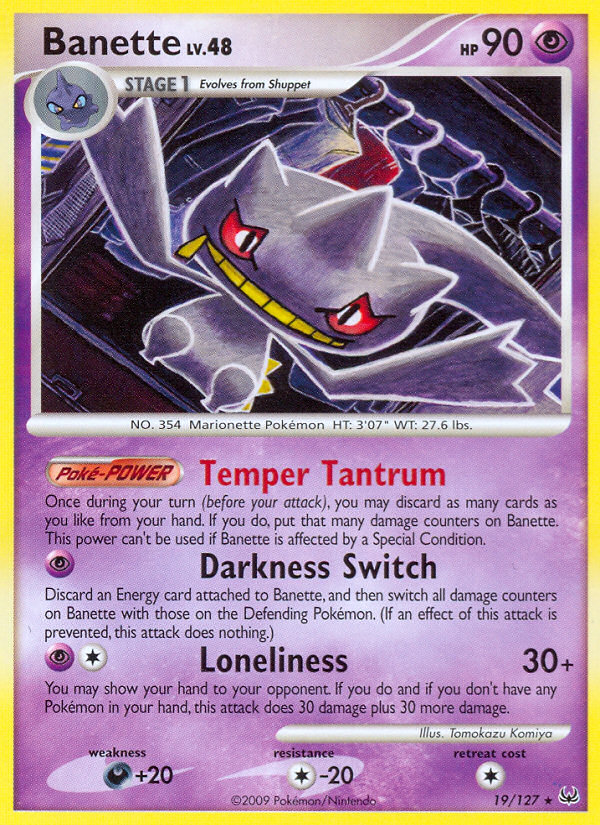 Banette (19/127) [Platino: Conjunto básico] 