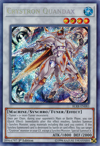 Crystron Quandax [BLRR-EN083] Secreto Raro 