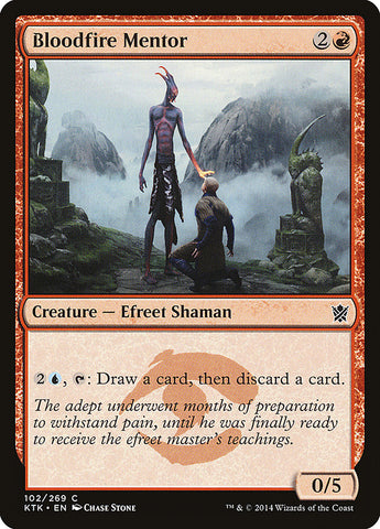 Mentor de Fuego Sangriento [Khans de Tarkir] 