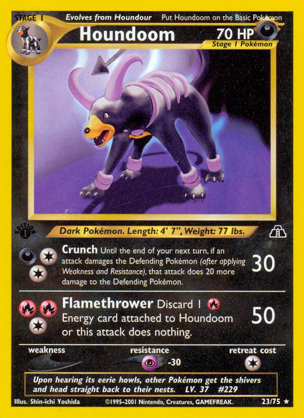 Houndoom (23/75) [Neo Discovery 1.ª edición] 