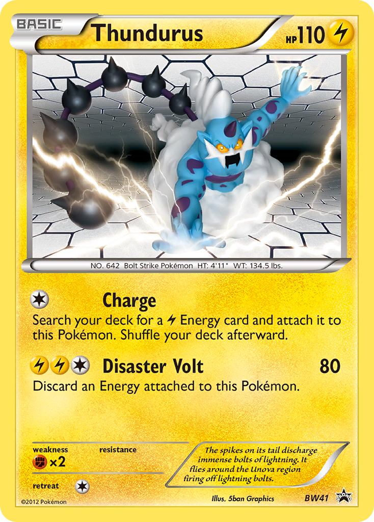 Thundurus (BW41) [Blanco y negro: Promociones de Black Star] 