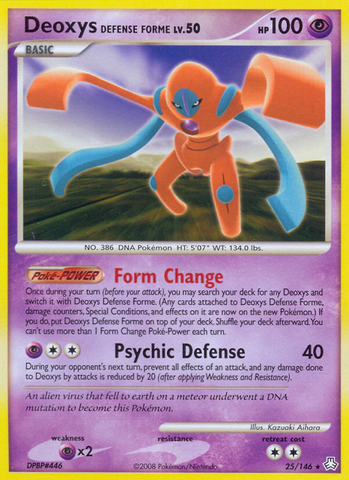 Forma de defensa de Deoxys (25/146) [Diamond &amp; Pearl: Legends Awakened] 