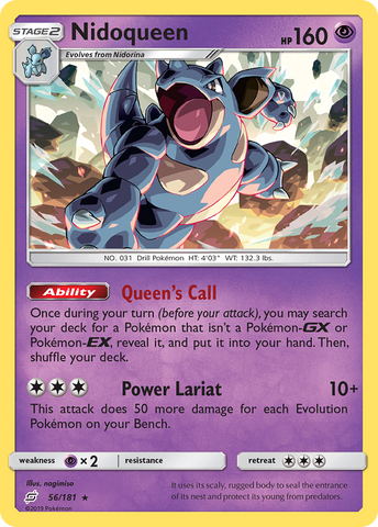 Nidoqueen (56/181) [Sol y Luna: forman equipo] 