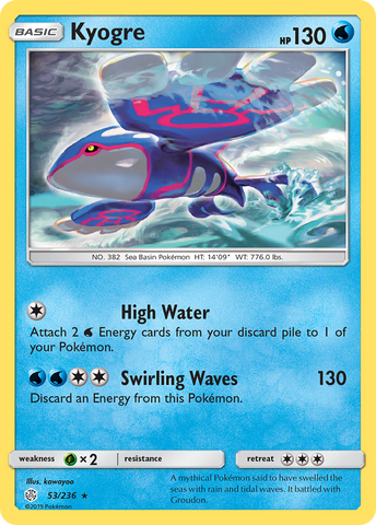 Kyogre (53/236) [Sol y Luna: Eclipse cósmico] 