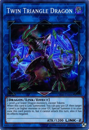 Dragón Triángulo Gemelo [OP08-EN006] Súper Raro 
