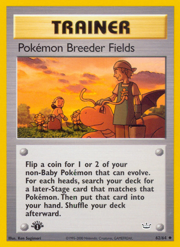 Campos de cría de Pokémon (62/64) [Neo Revelation 1.ª edición] 