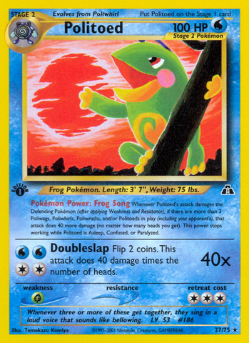 Politoed (27/75) [Neo Discovery 1.ª edición] 