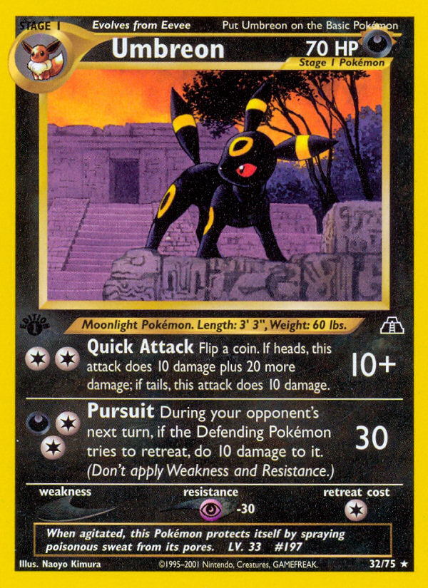 Umbreon (32/75) [Neo Discovery 1.ª edición] 