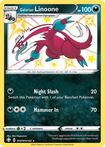 Linoone de Galar (SV079/SV122) [Espada y escudo: Destinos brillantes] 