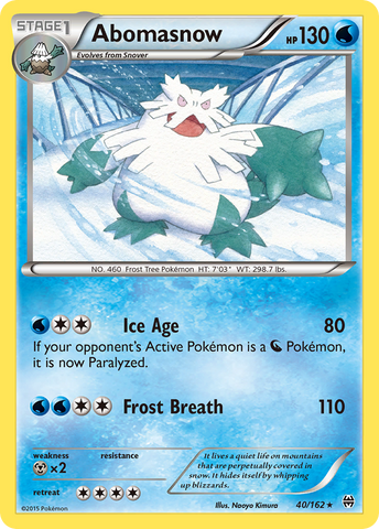 Abomasnow (40/162) [XY: AVANCE] 