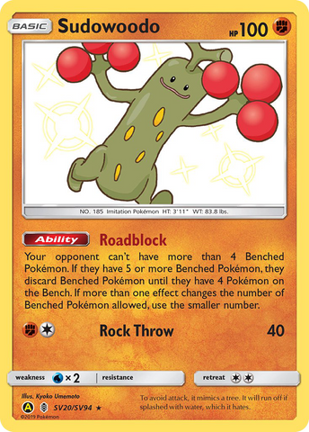 Sudowoodo (SV20/SV94) [Sol y Luna: Destinos Ocultos - Bóveda Brillante] 