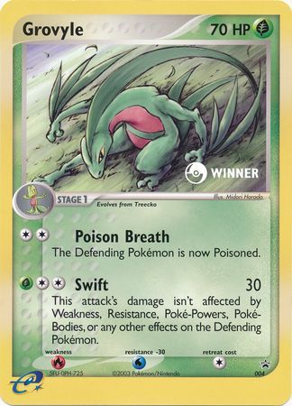 Grovyle (004) (Tarjeta Jumbo) [Nintendo: Black Star Promos] 