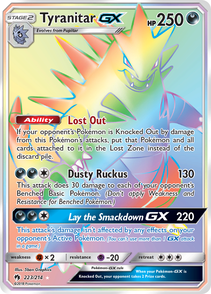 Tyranitar GX (223/214) [Sol y Luna: Trueno perdido] 