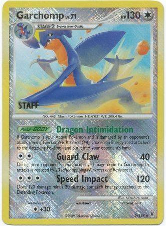 Garchomp (5/147) (Personal de promoción del campeonato) [Platino: Vencedores supremos] 