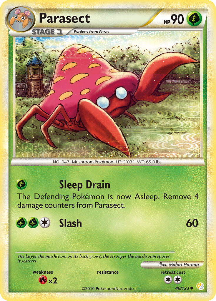 Parasect (48/123) [HeartGold y SoulSilver: Conjunto básico] 