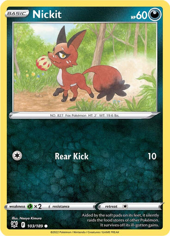 Nickit (103/189) [Espada y escudo: Resplandor astral] 