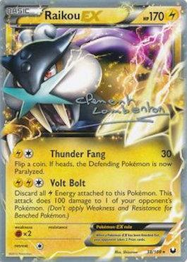 Raikou EX (38/108) (Anguille Sous Roche - Clement Lamberton) [Campeonato del Mundo 2013] 