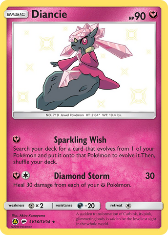 Diancie (SV36/SV94) [Sol y Luna: Destinos Ocultos - Bóveda Brillante] 