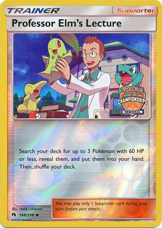 Conferencia del profesor Elm (188/214) (Promoción del campeonato regional) [Sol y Luna: Lost Thunder] 