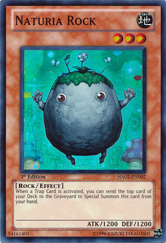 Naturia Rock [HA02-EN002] Súper Raro 