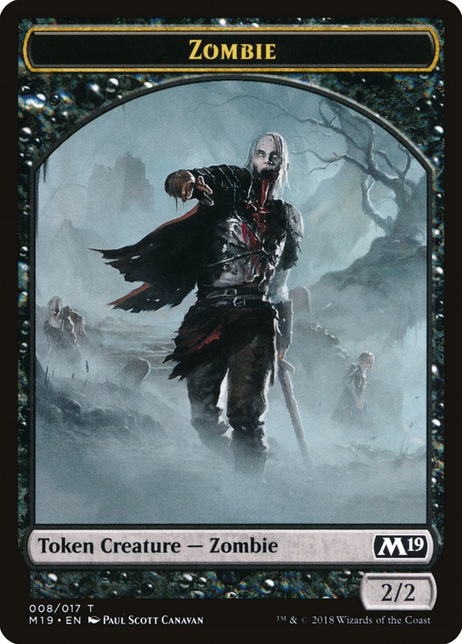 Caballero // Ficha de doble cara zombi (Noche de juegos) [Fichas del conjunto básico 2019] 