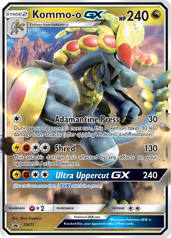 Kommo-o GX (SM71) [Sol y Luna: Promociones de Black Star] 