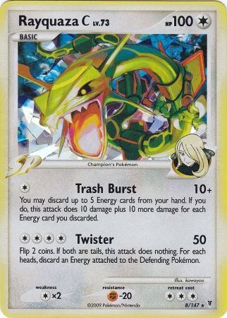 Rayquaza C (8/147) (Hielo agrietado) [Platino: Vencedores supremos] 