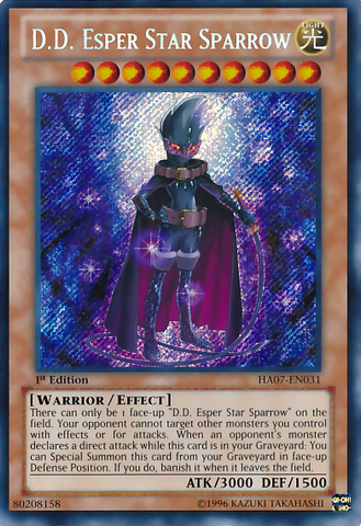 DD Esper Gorrión Estelar [HA07-EN031] Secreto Raro 