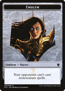 Emblema trascendente de Narset [Fichas de dragones de Tarkir] 
