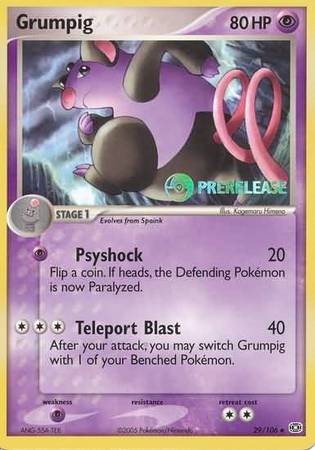Grumpig (29/106) (Promoción de presentación) [Nintendo: Black Star Promos] 